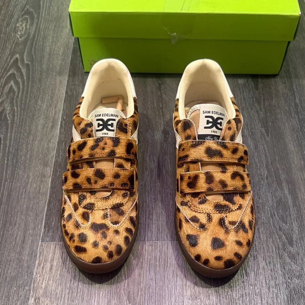 Sam Edelman x Free People Talia Leopard Print Sneakers Sz 8 - Picture 4 of 13